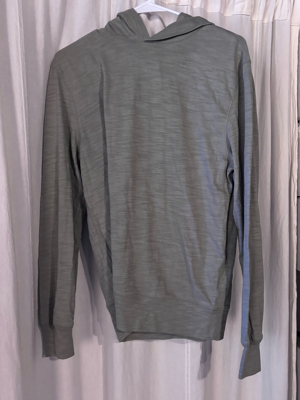 J. Crew Men's Lightweight Hooded Long-Sleeve Shirt - Sage